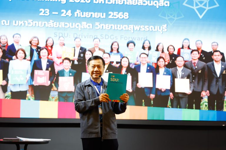 วิทยาเขตสุพรรณบุรี เข้าร่วมอบรมและอำนวยความสะดวก การดำเนินโครงการอบรมเชิงปฏิบัติการเพื่อพัฒนาศักยภาพการขับเคลื่อน SDGs สู่การจัดอันดับมหาวิทยาลัยโลก