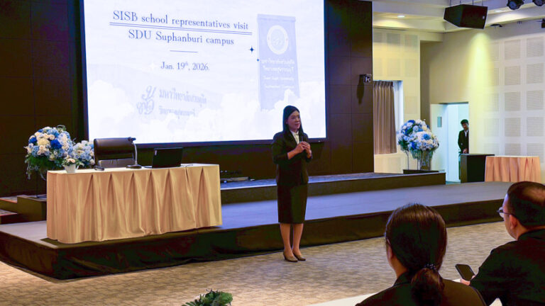 วิทยาเขตสุพรรณบุรี ต้อนรับคณะครูจากโรงเรียนนานาชาติสิงคโปร์ (SISB Schools) ในการเข้าสำรวจพื้นที่จัดกิจกรรมค่ายพักแรม