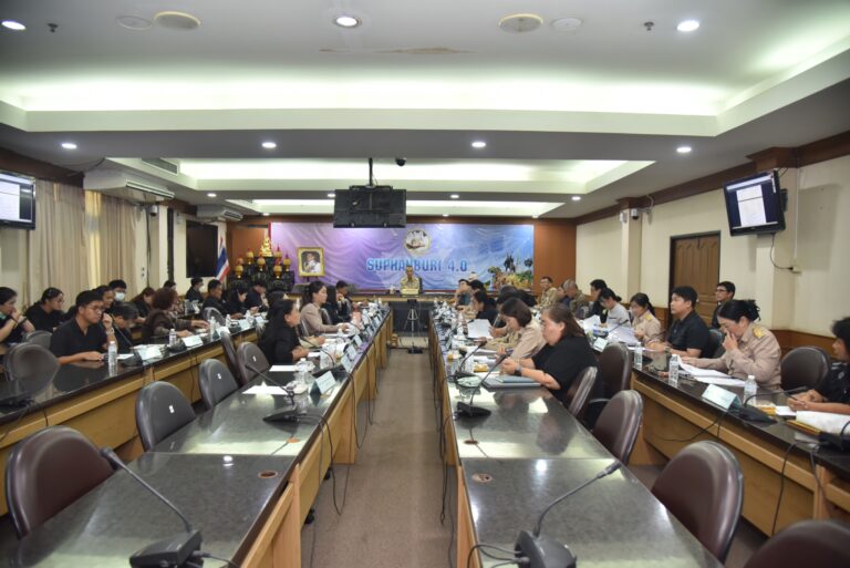 การประชุมคณะกรรมการขับเคลื่อนแผนปฏิบัติการด้านการจัดการด้านอาหารของประเทศไทย จังหวัดสุพรรณบุรี ครั้งที่ 1/2569